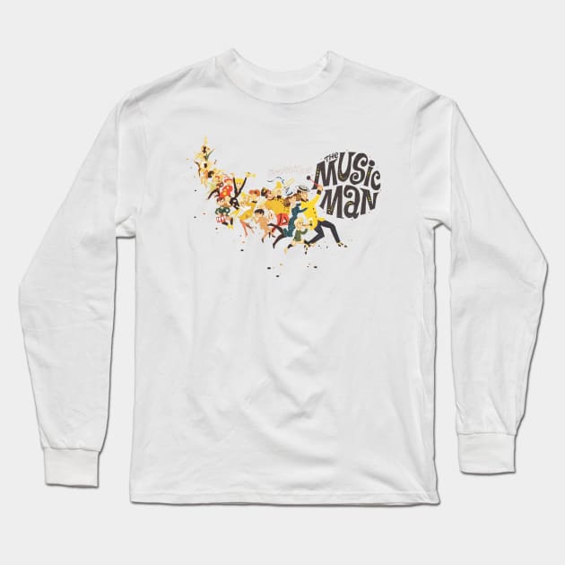 The Music Man Movie Poster Long Sleeve T-Shirt by MovieFunTime